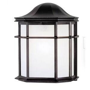Westinghouse 66898 Textured Black‎ on Cast Aluminum 1-Light Outdoor Wall Lantern